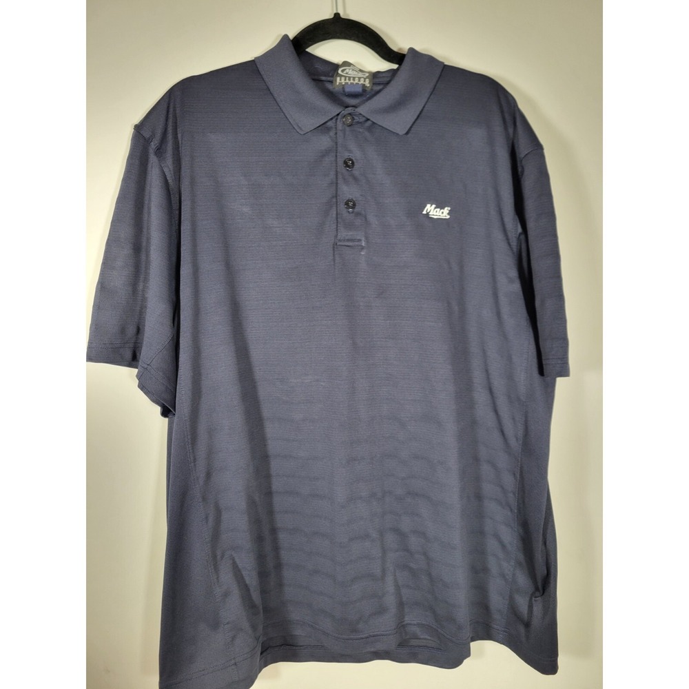 Mack‎ Truck Navy  Blue Polo Shirt Men's XL